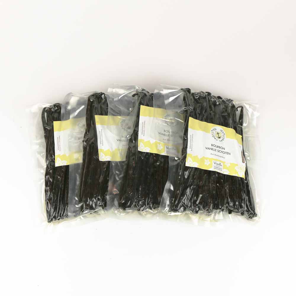 1kg Bourbon Vanilleschoten aus Madagaskar 17-18cm 1kg Bourbon Vanilleschoten aus Madagaskar 17-18cm