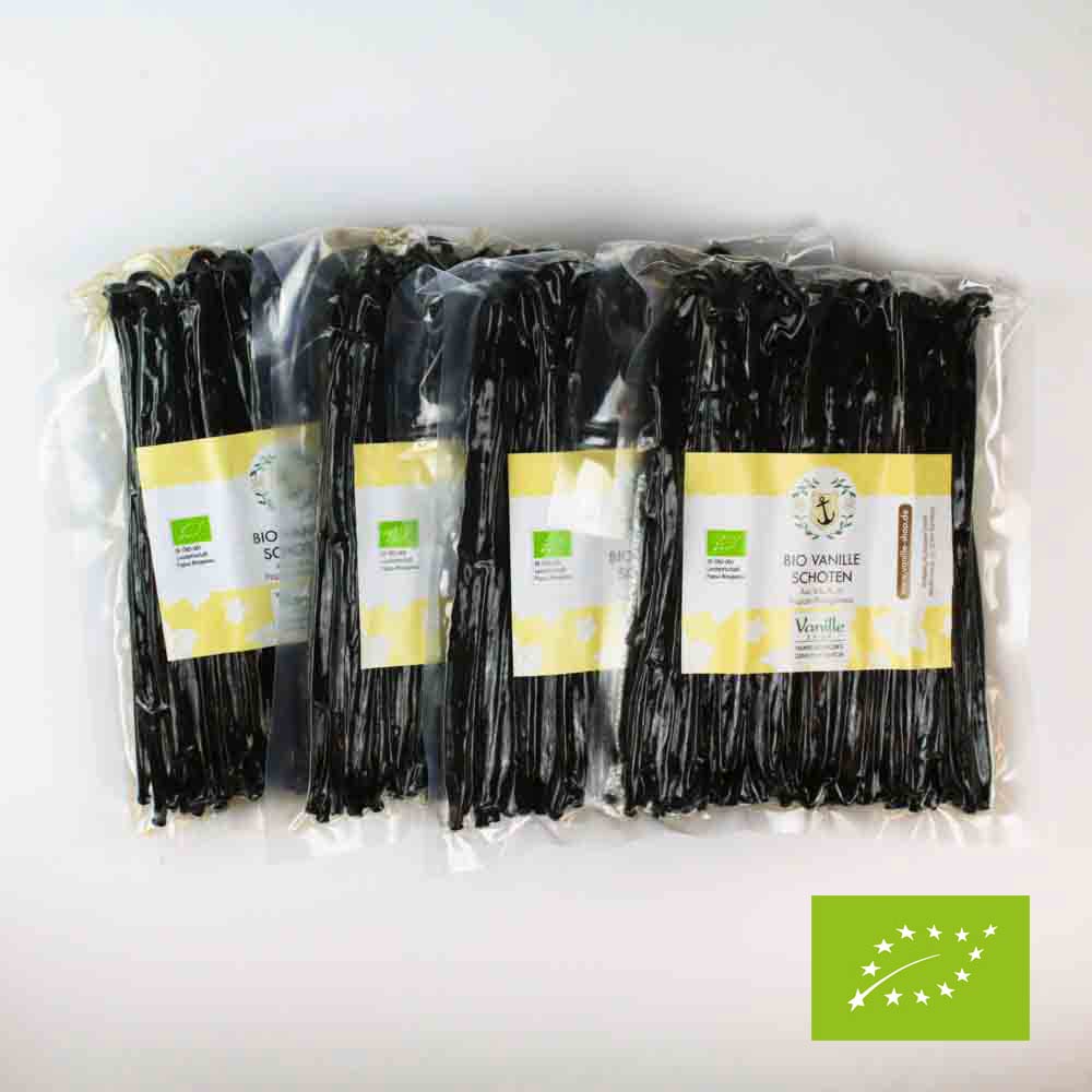 1kg BIO Vanilleschoten aus Papua-Neuguinea 16-18cm 1kg BIO Vanilleschoten aus Papua-Neuguinea 16-18cm