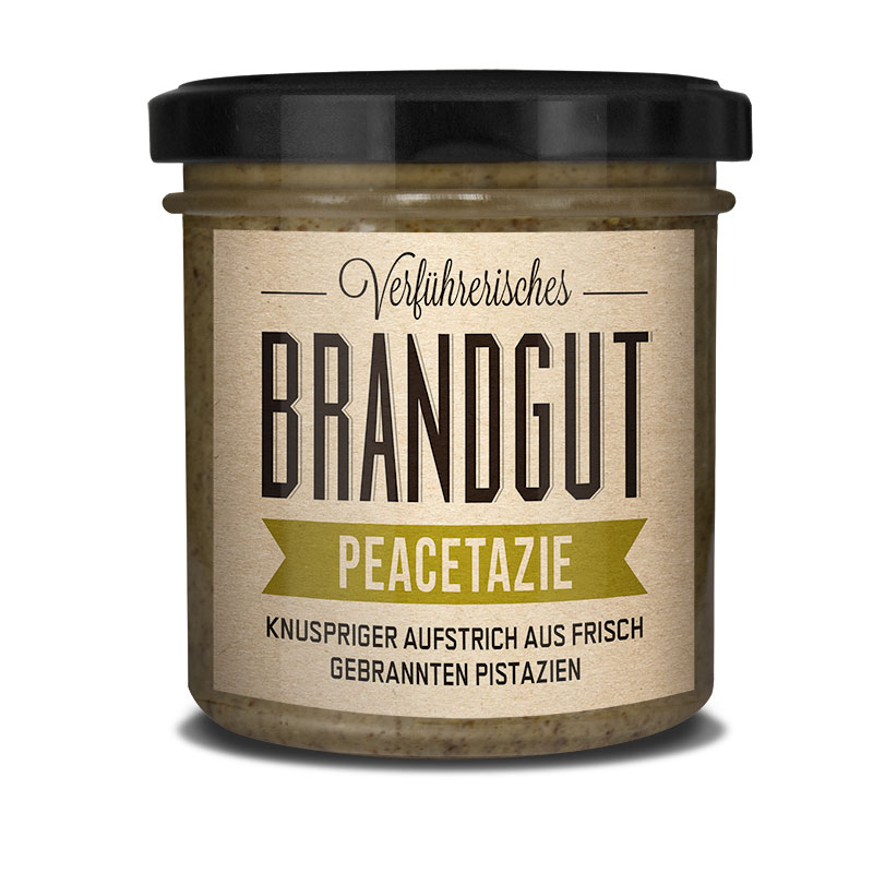 Peacetazie - Creme aus gebrannten Pistazien